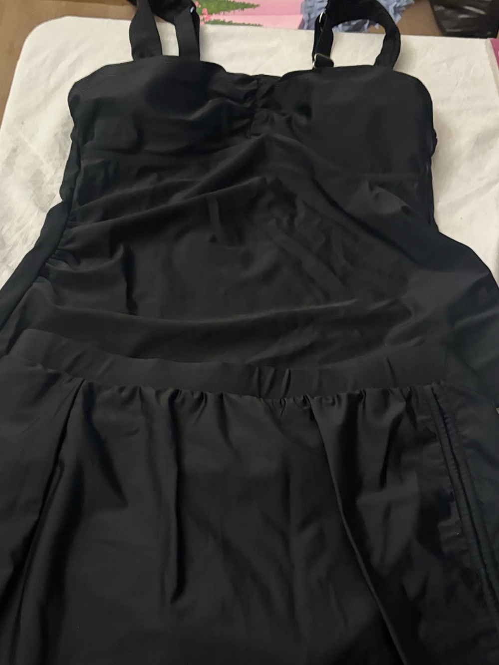 New Blooming Jelly two pieces black bathsuit